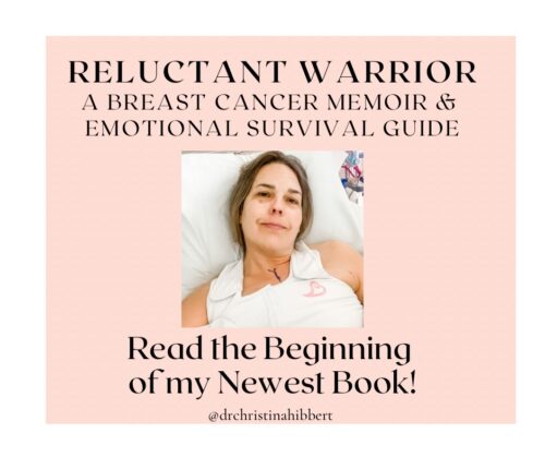 As I write by book, Reluctant Warrior: A Breast Cancer Memoir & Emotional Survival Guide I'm sharing it here on my blog